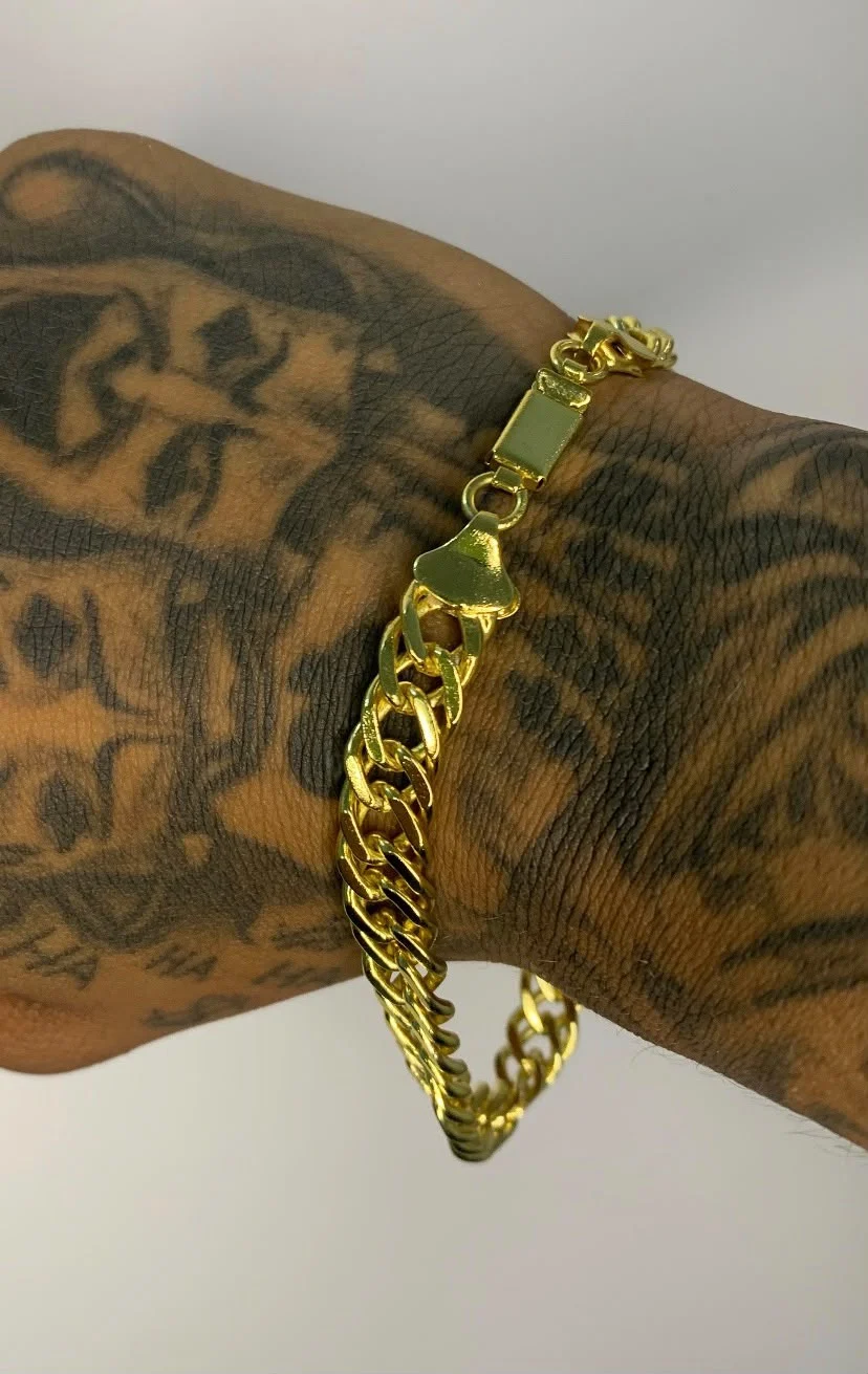 Pulseira Grumet Dupla com Trava Dupla